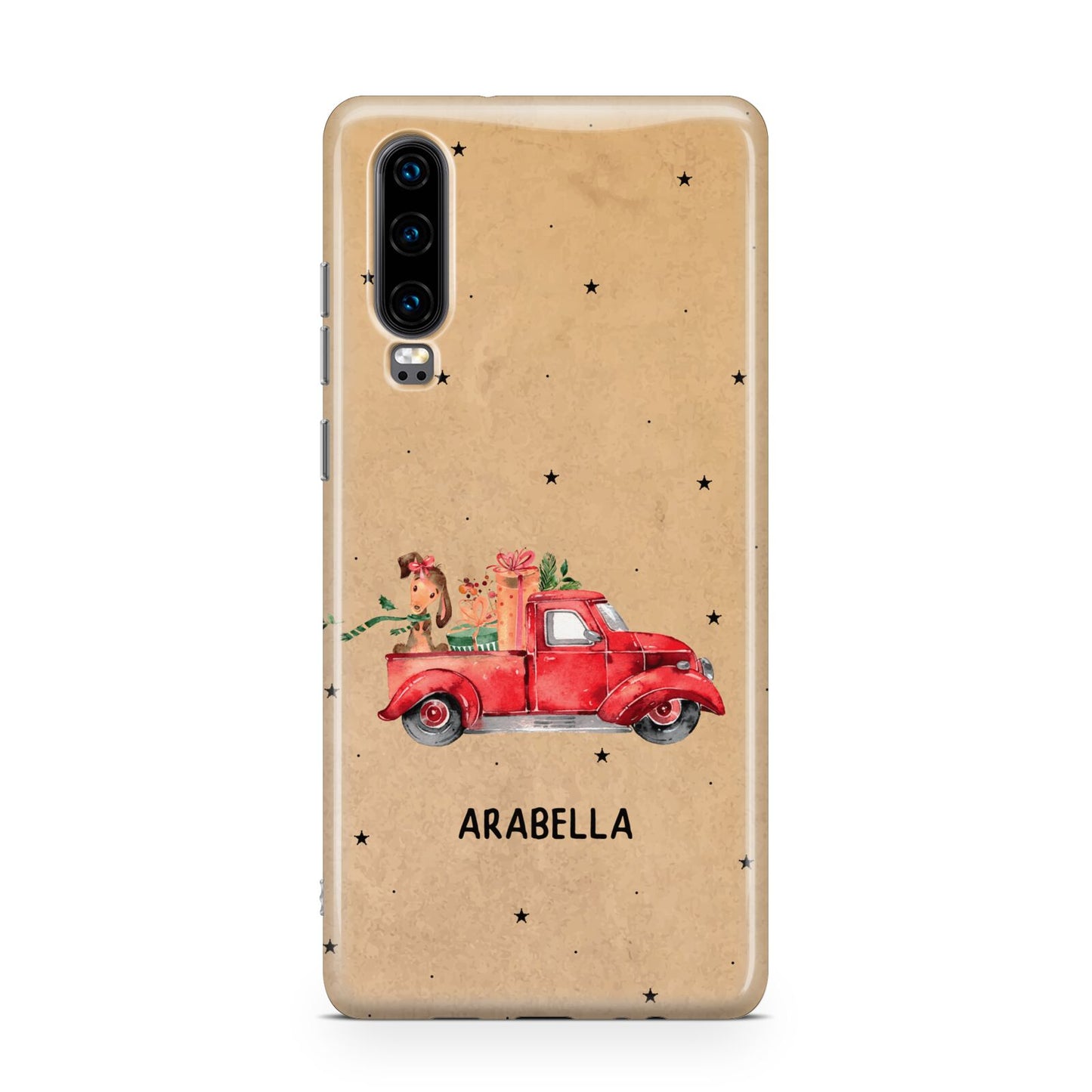 Christmas Truck Personalised Huawei P30 Phone Case