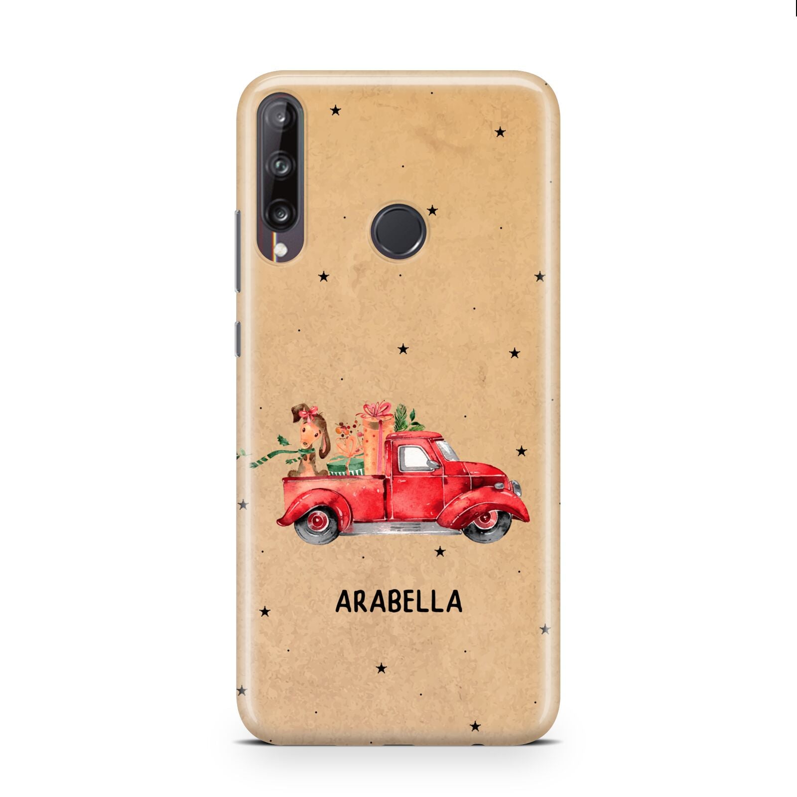 Christmas Truck Personalised Huawei P40 Lite E Phone Case