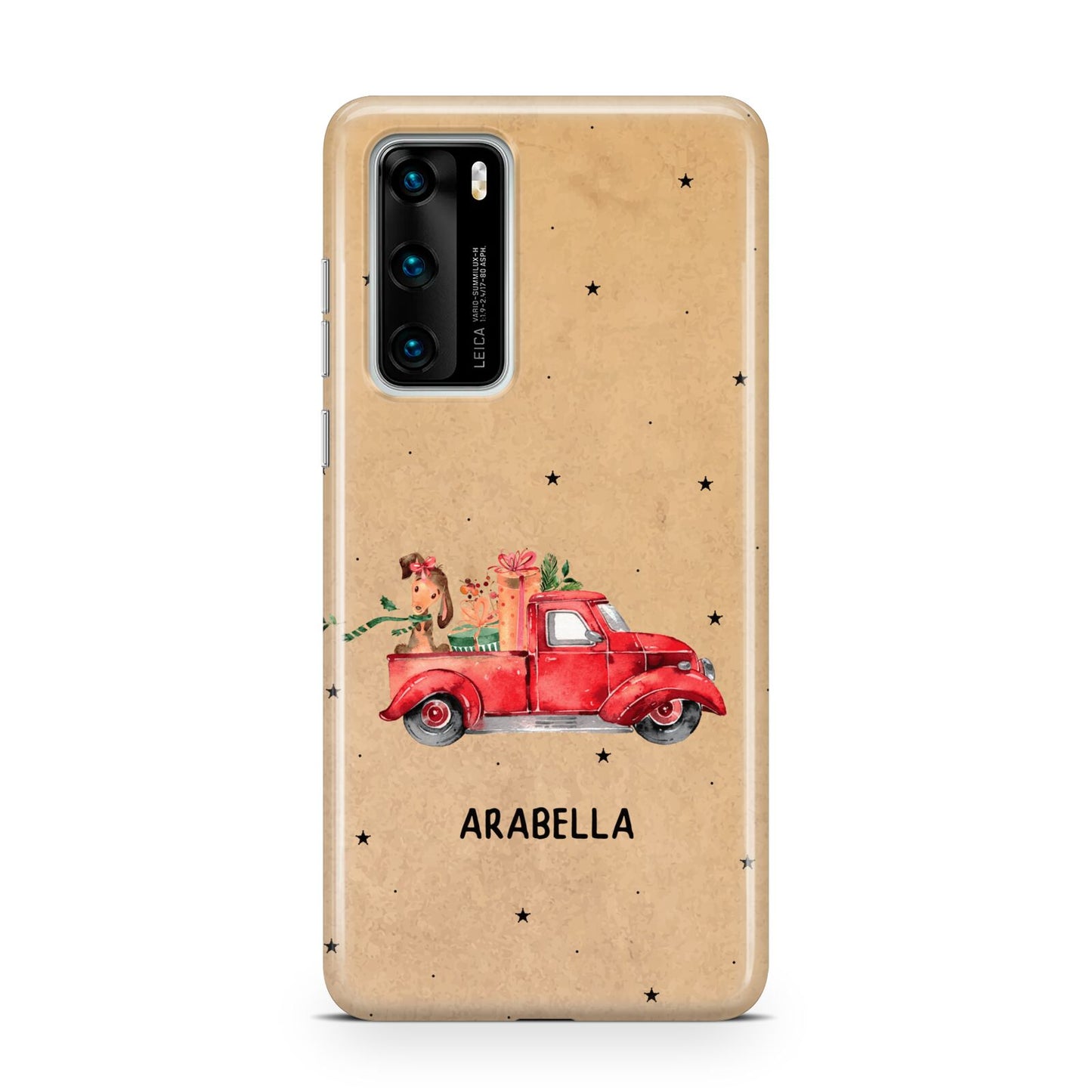 Christmas Truck Personalised Huawei P40 Phone Case