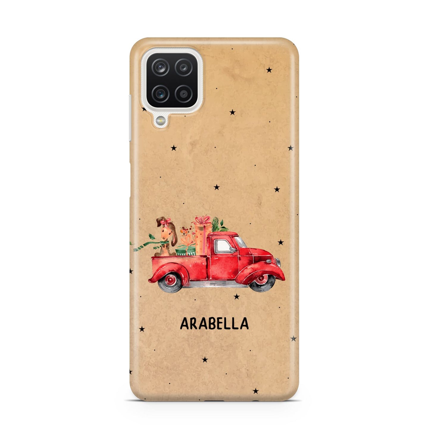 Christmas Truck Personalised Samsung A12 Case