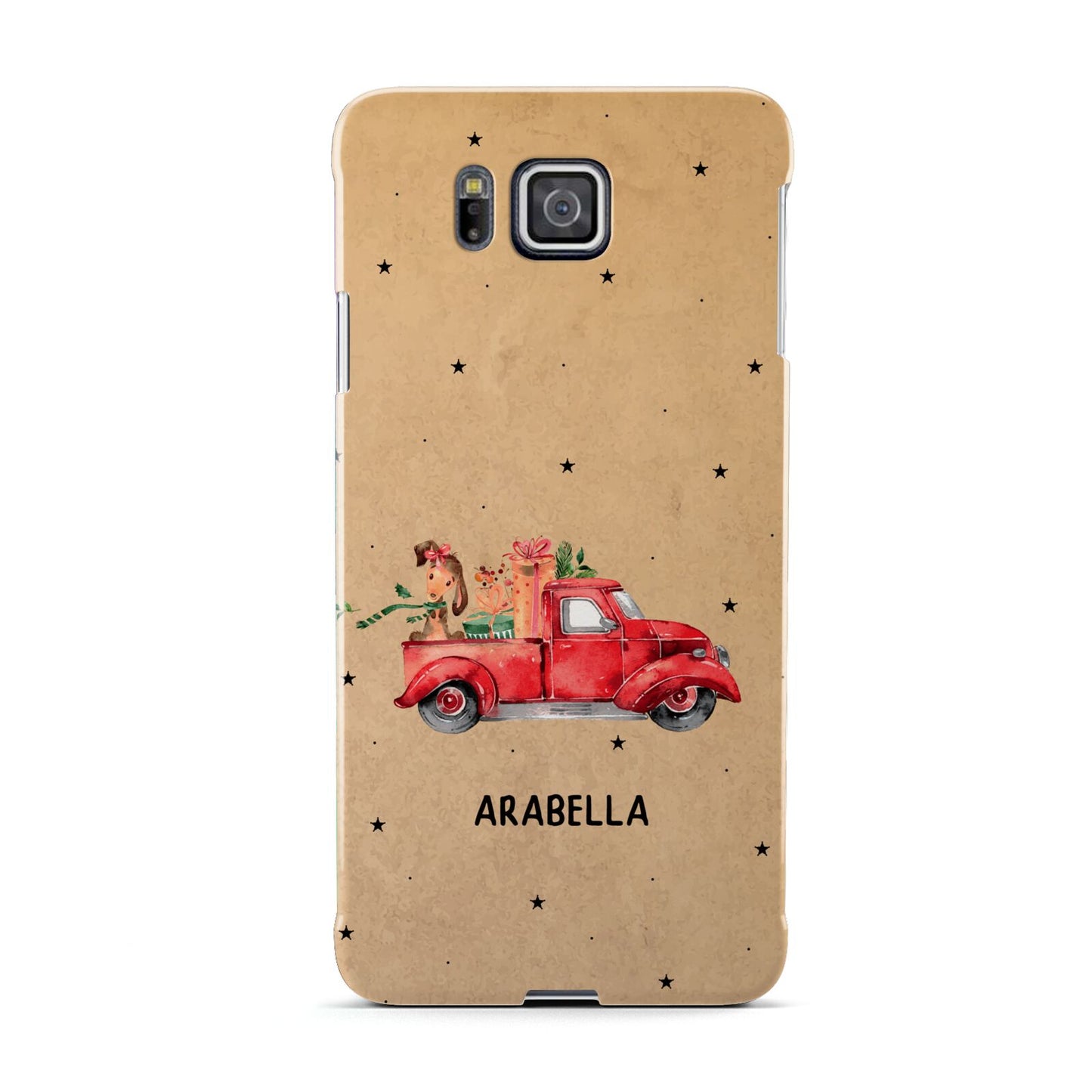 Christmas Truck Personalised Samsung Galaxy Alpha Case