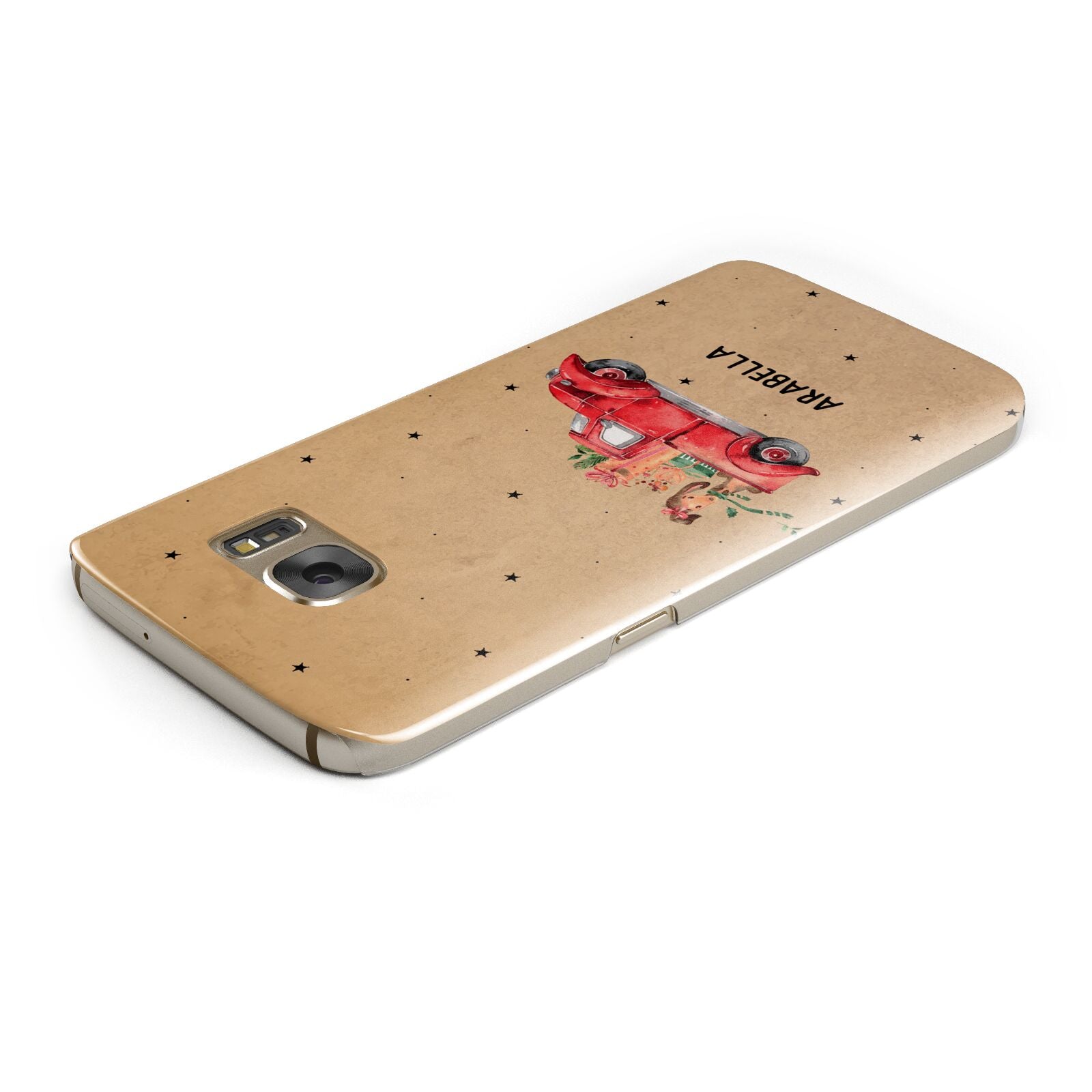 Christmas Truck Personalised Samsung Galaxy Case Top Cutout