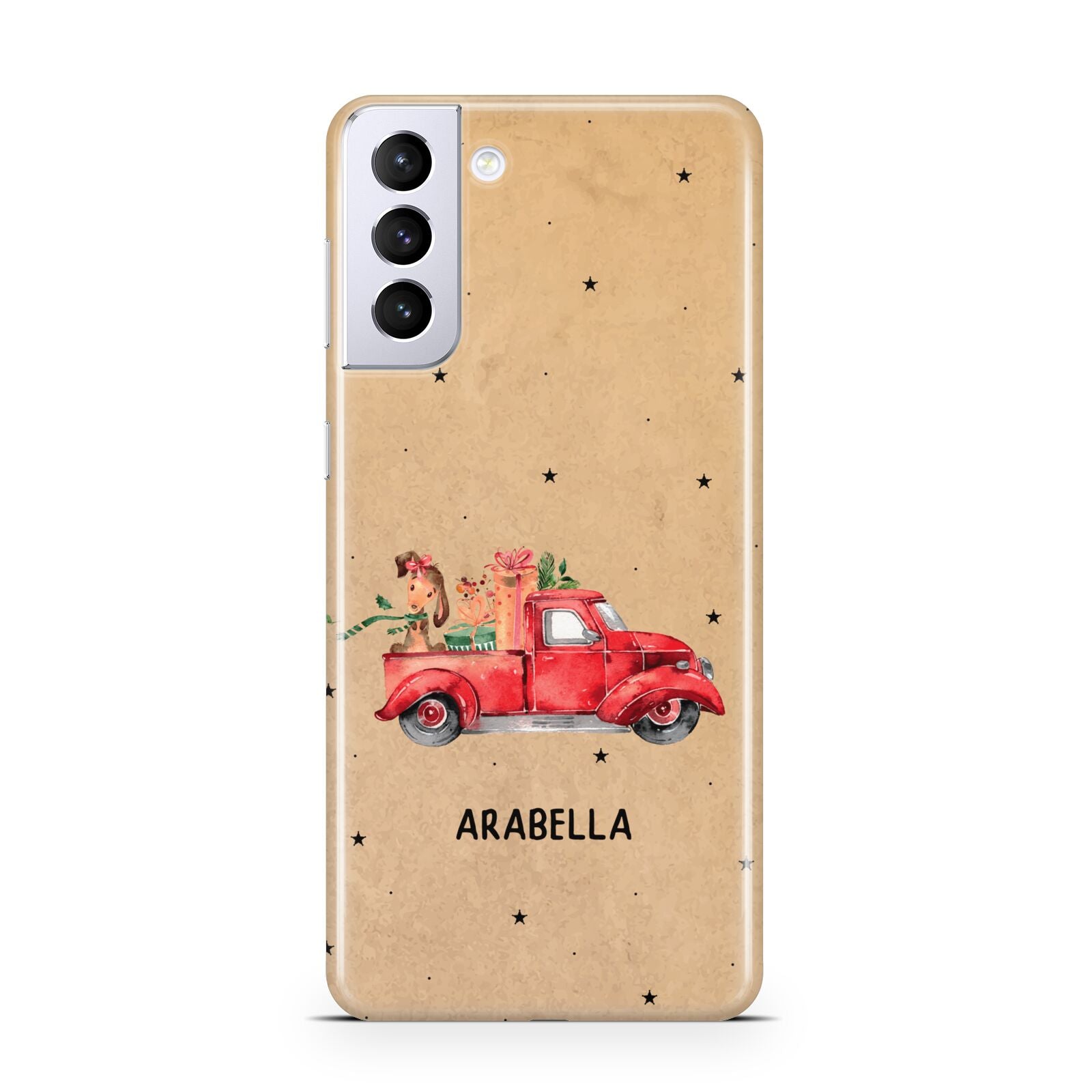 Christmas Truck Personalised Samsung S21 Plus Case