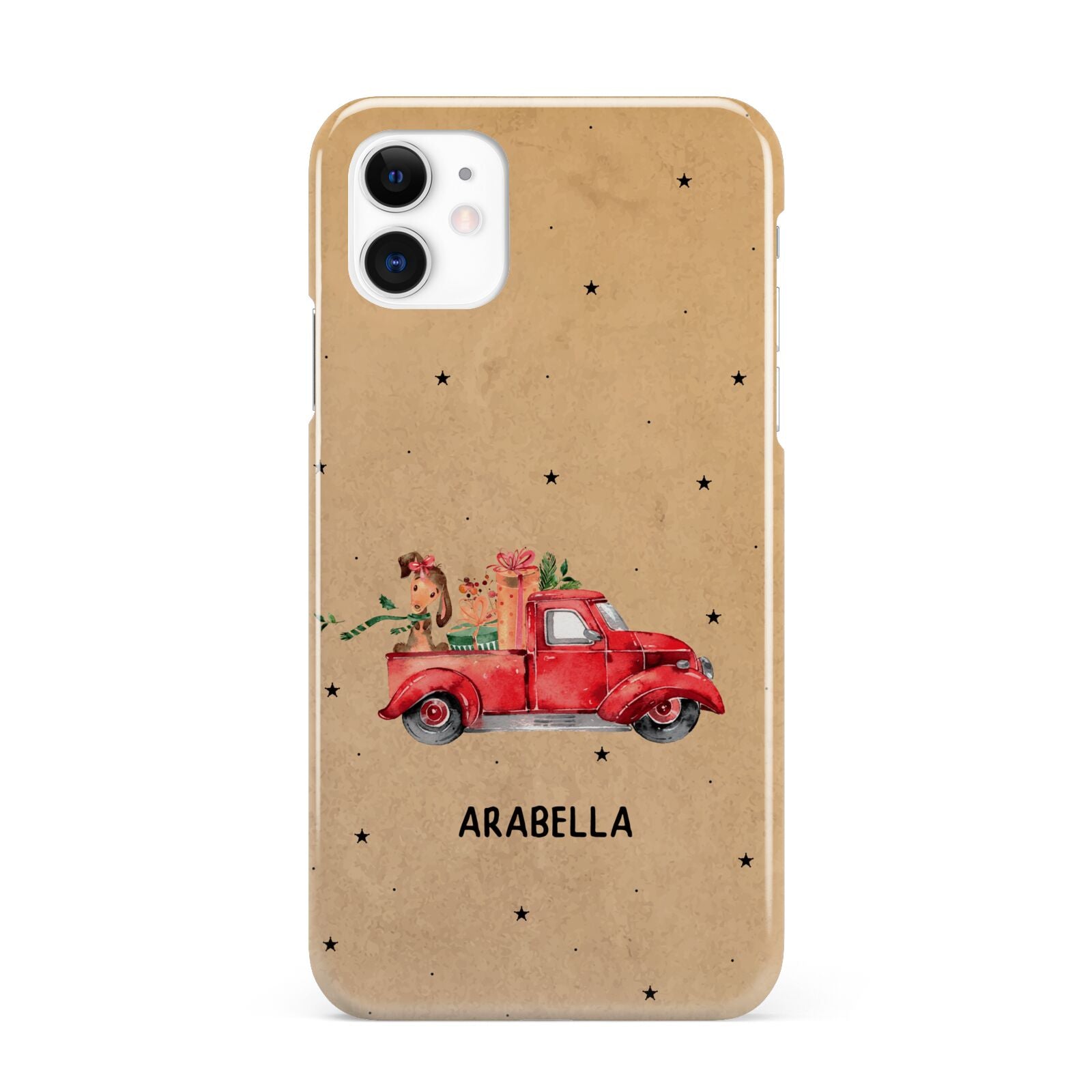 Christmas Truck Personalised iPhone 11 3D Snap Case