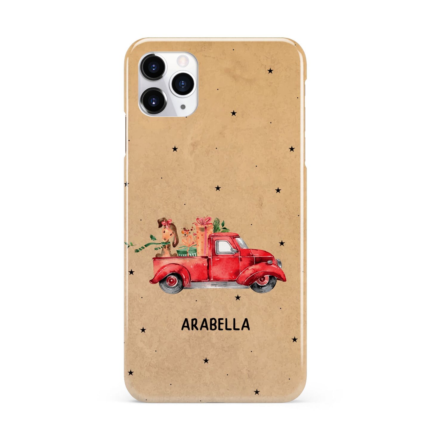 Christmas Truck Personalised iPhone 11 Pro Max 3D Snap Case