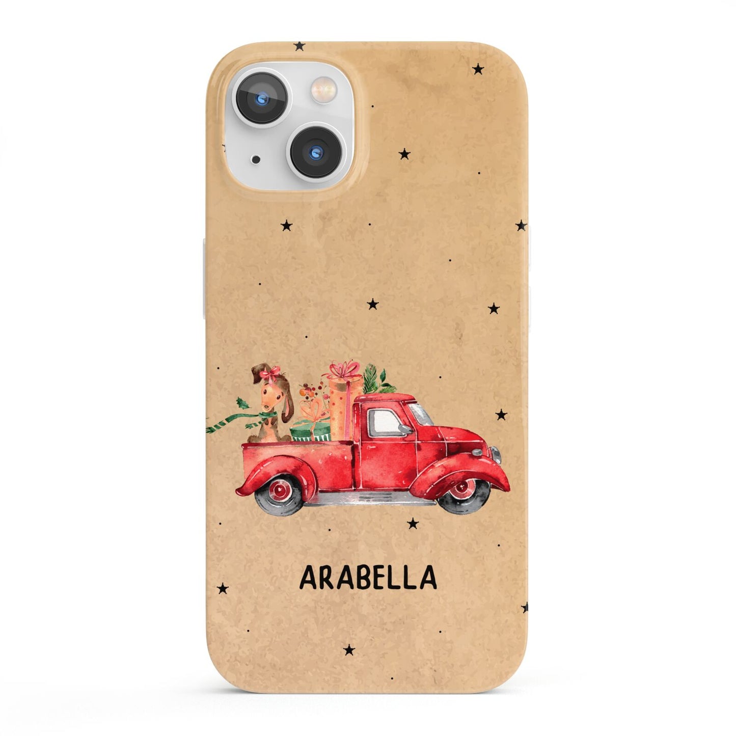 Christmas Truck Personalised iPhone 13 Full Wrap 3D Snap Case