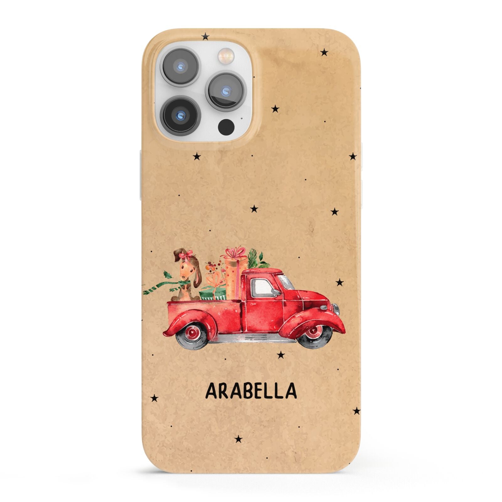 Christmas Truck Personalised iPhone 13 Pro Max Full Wrap 3D Snap Case