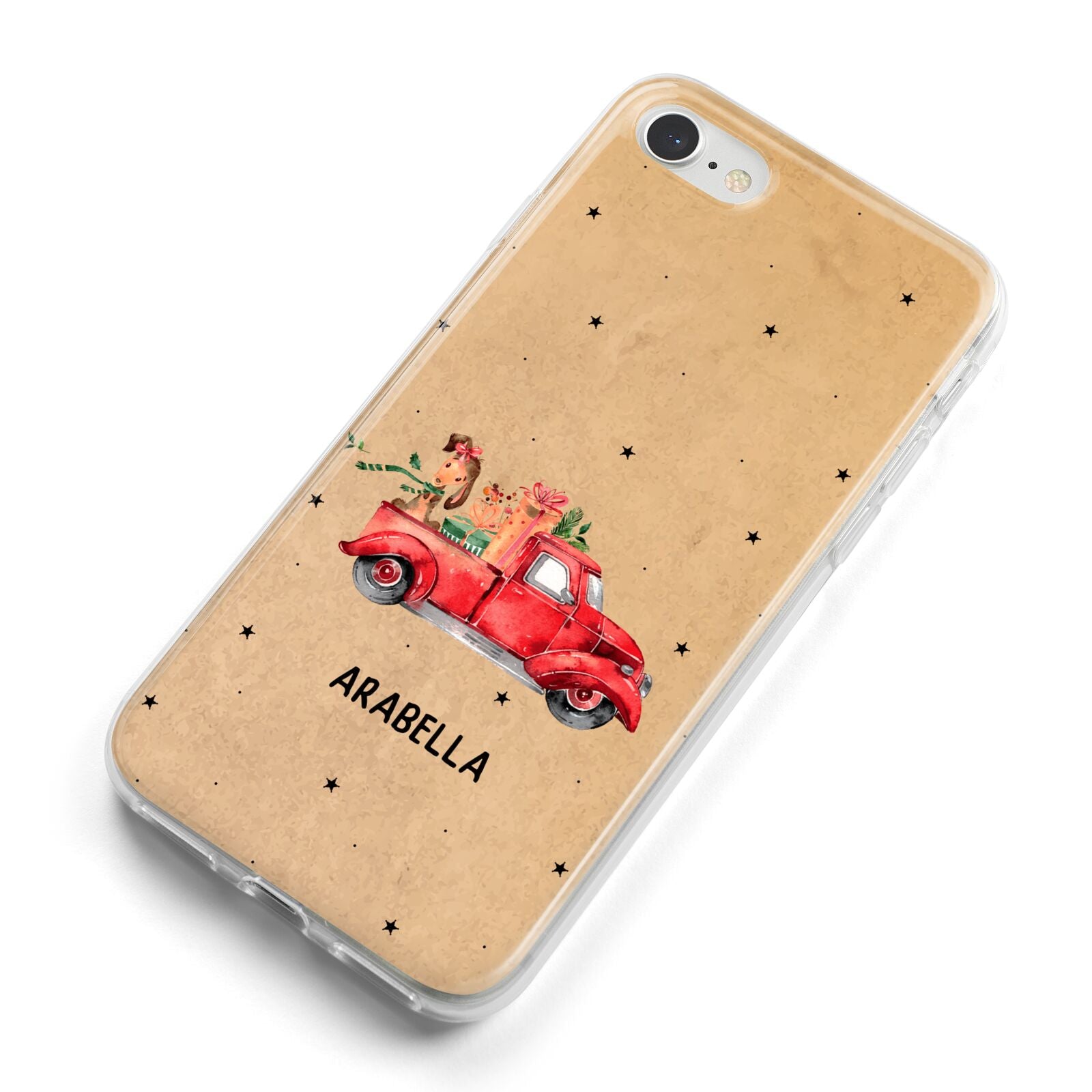 Christmas Truck Personalised iPhone 8 Bumper Case on Silver iPhone Alternative Image