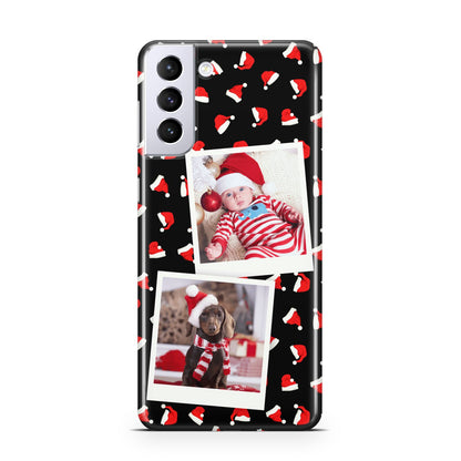 Christmas Two Photo Samsung S21 Plus Case