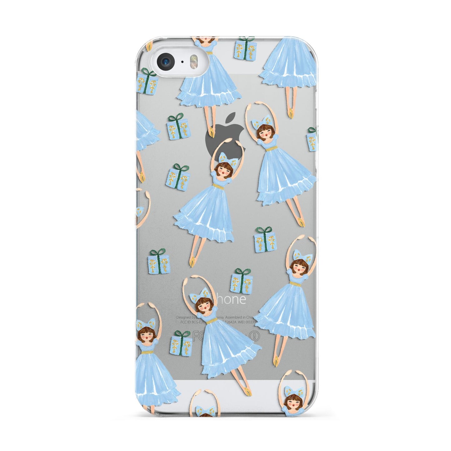 Christmas ballerina present Apple iPhone 5 Case