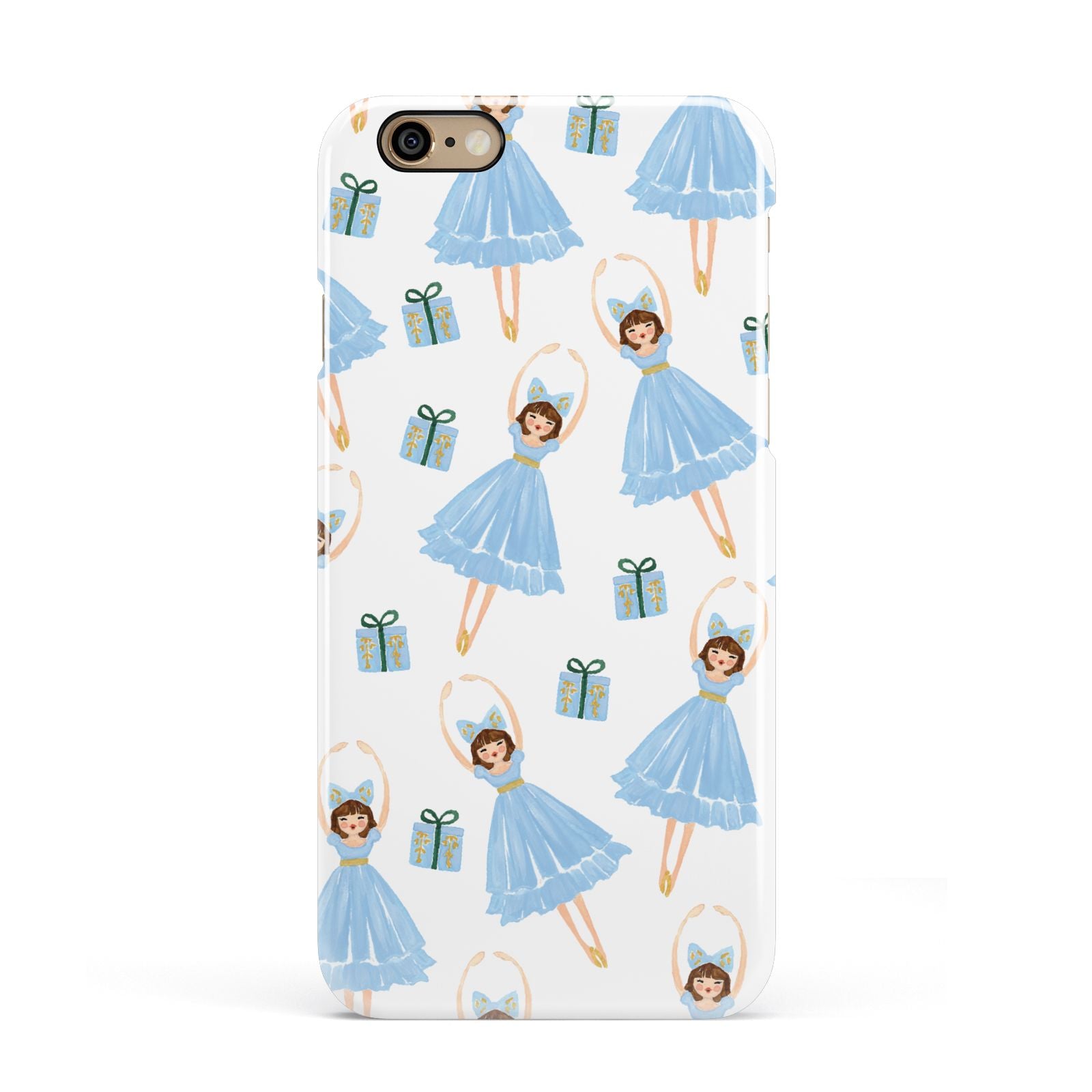 Christmas ballerina present Apple iPhone 6 3D Snap Case