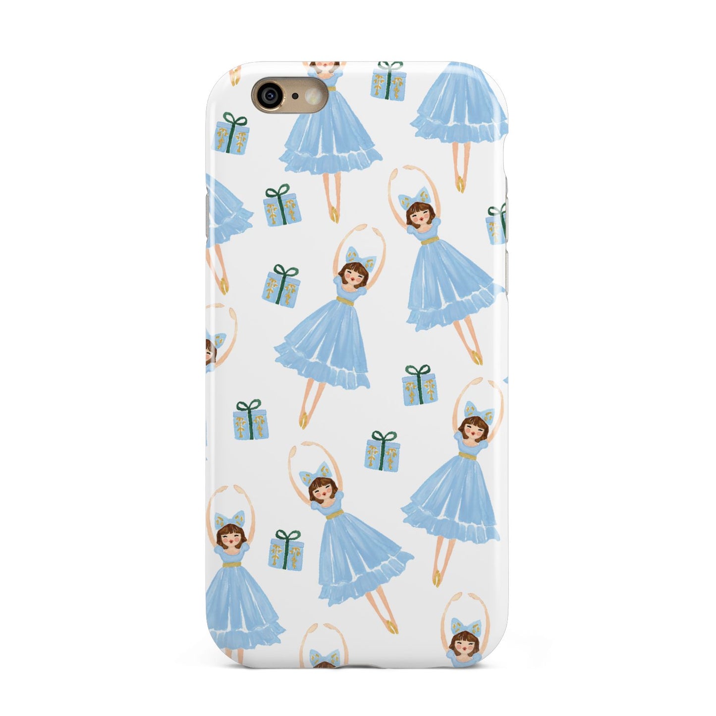 Christmas ballerina present Apple iPhone 6 3D Tough Case