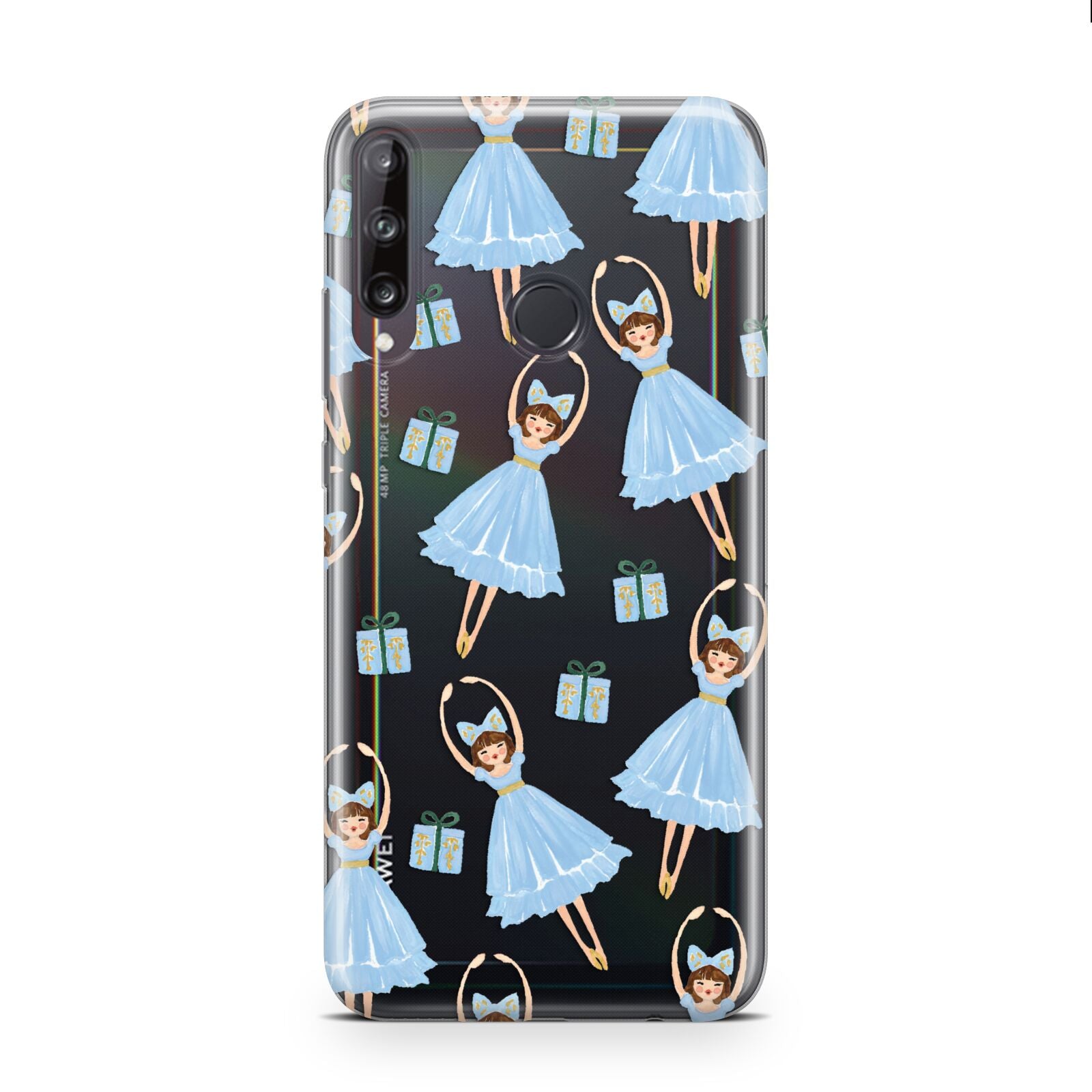 Christmas ballerina present Huawei P40 Lite E Phone Case