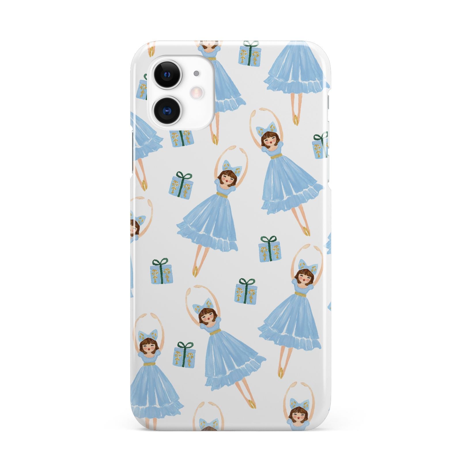 Christmas ballerina present iPhone 11 3D Snap Case