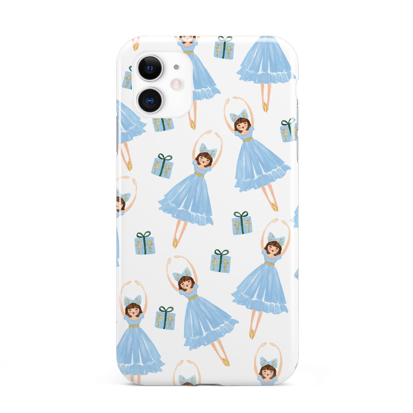 Christmas ballerina present iPhone 11 3D Tough Case