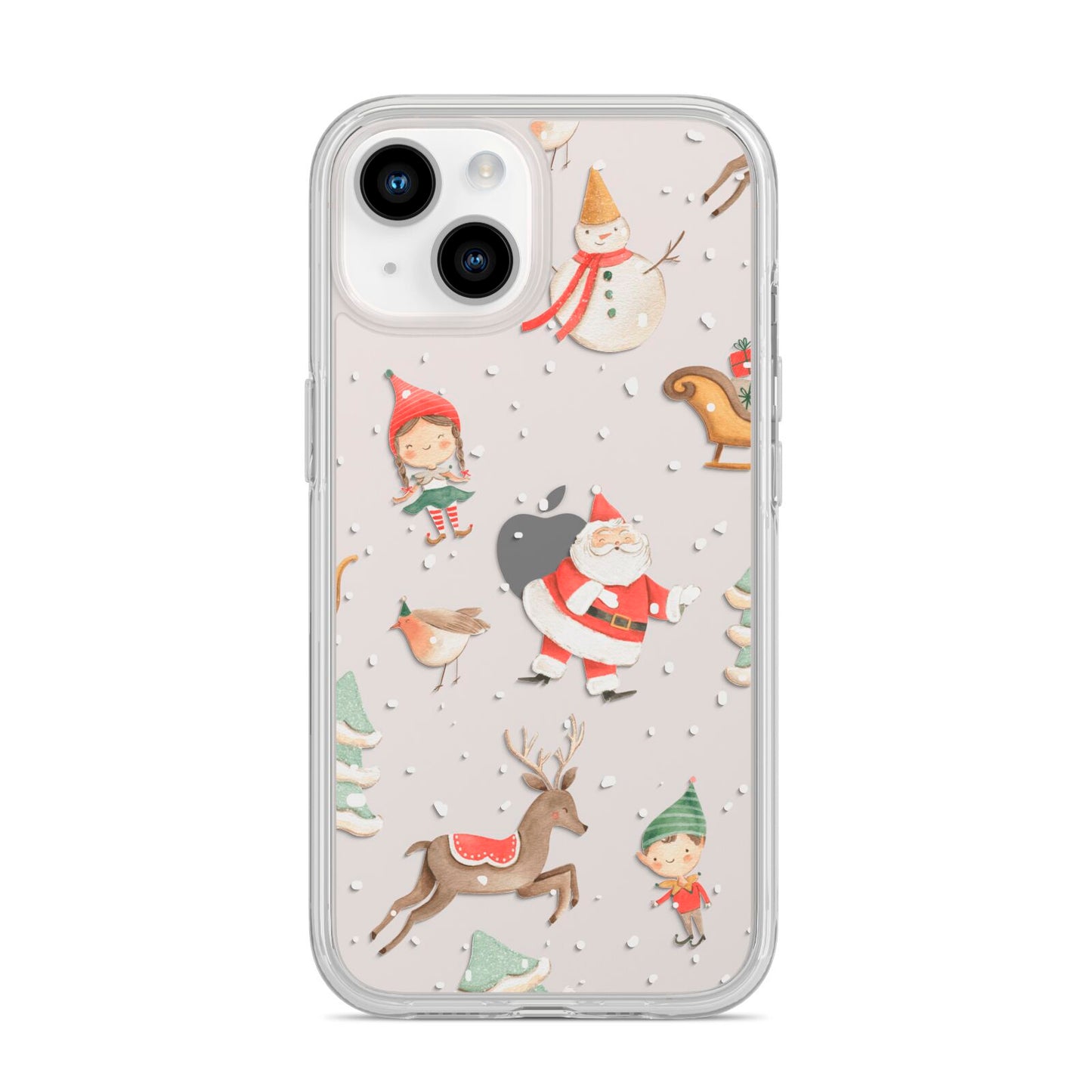 Christmas iPhone 14 Clear Tough Case Starlight