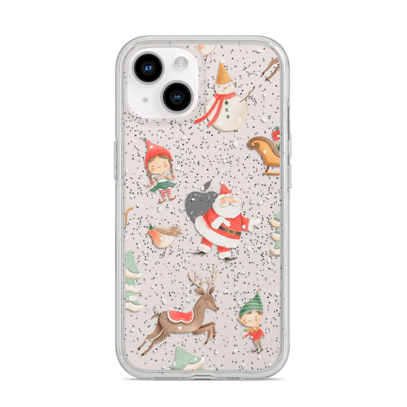 Christmas iPhone 14 Glitter Tough Case Starlight