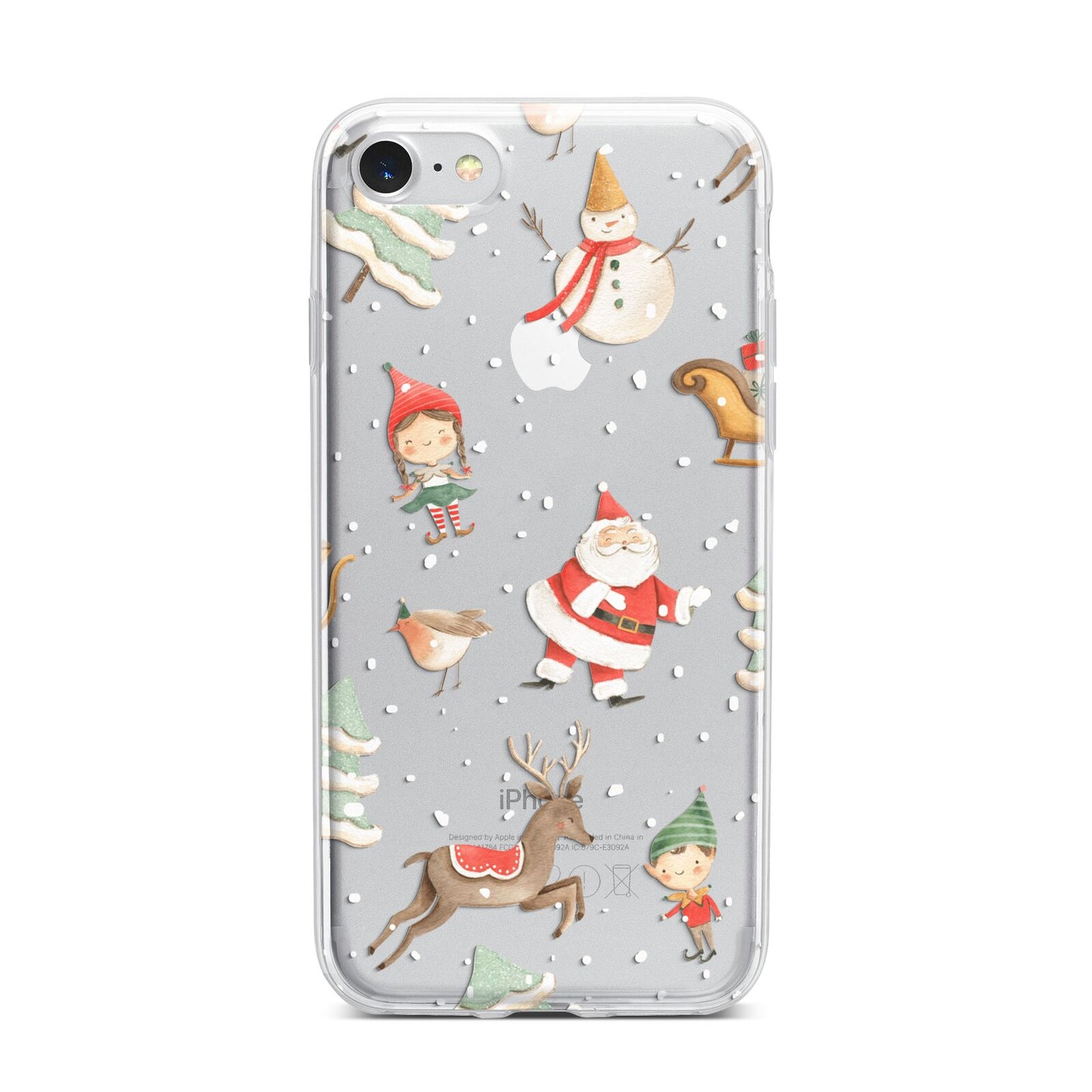 Christmas iPhone 7 Bumper Case on Silver iPhone