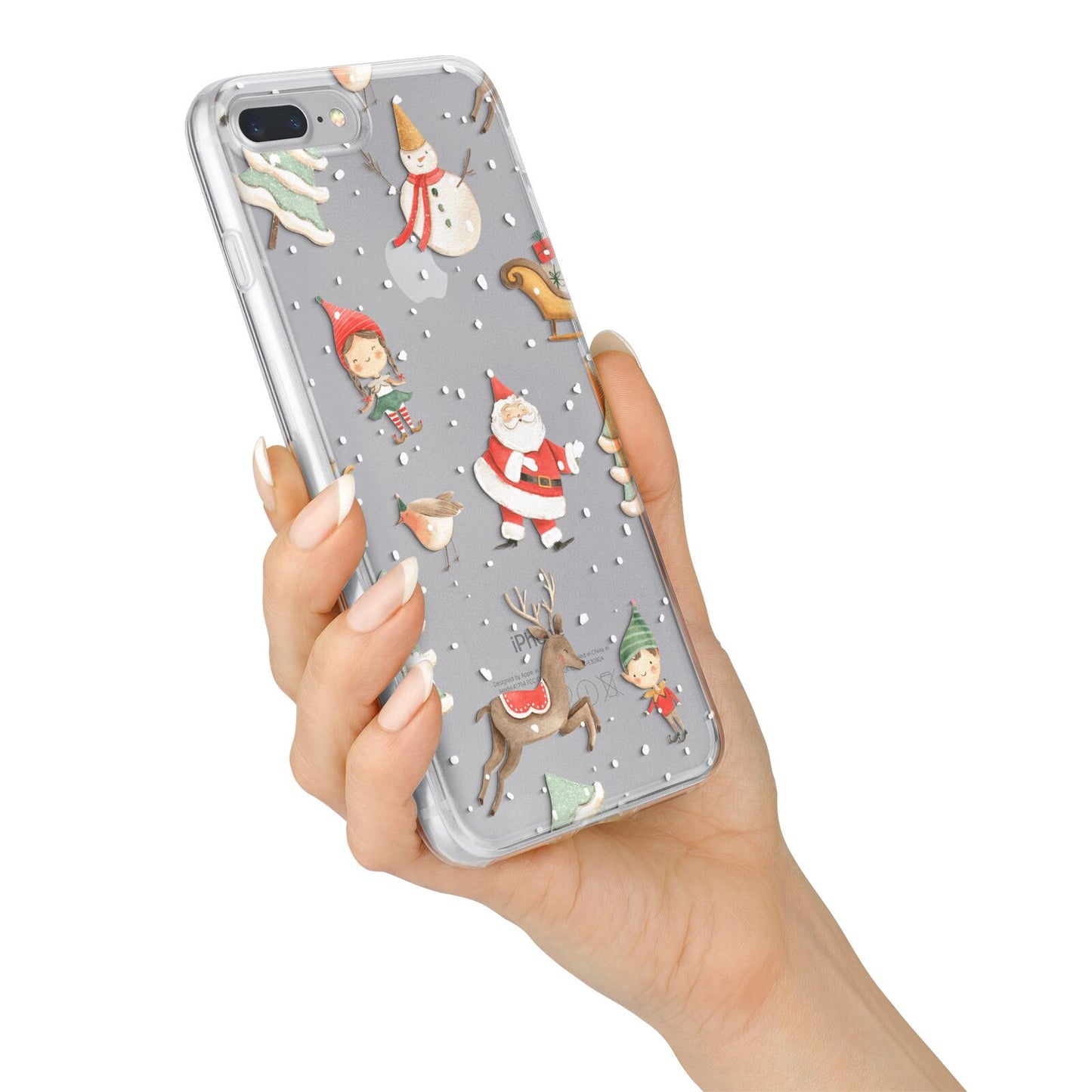 Christmas iPhone 7 Plus Bumper Case on Silver iPhone Alternative Image