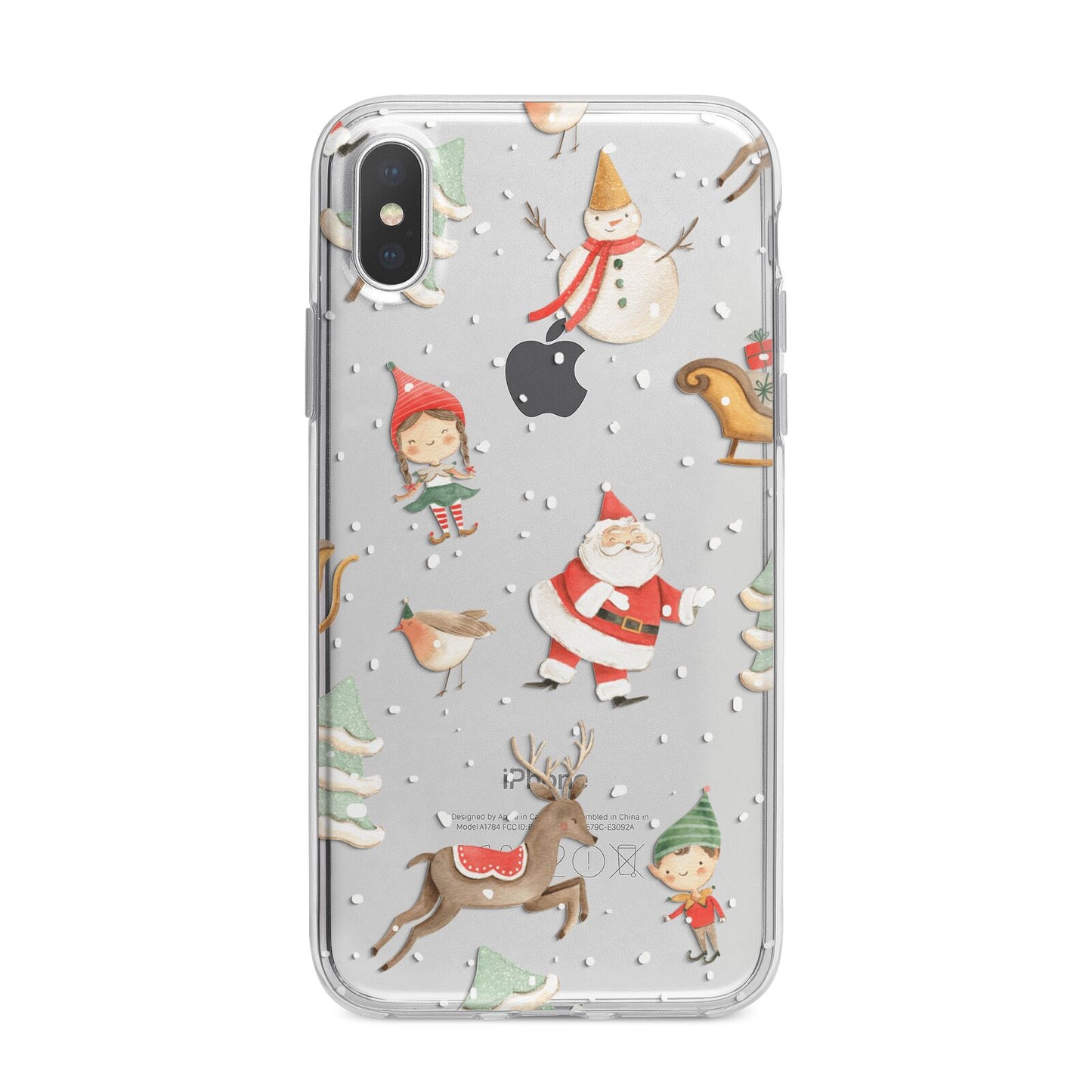 Christmas iPhone X Bumper Case on Silver iPhone Alternative Image 1