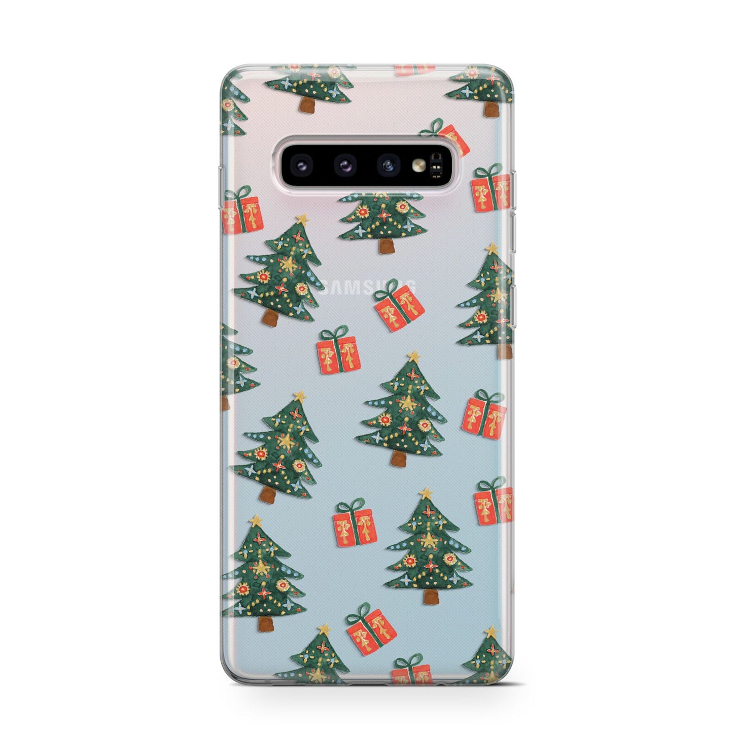 Christmas tree and presents Protective Samsung Galaxy Case