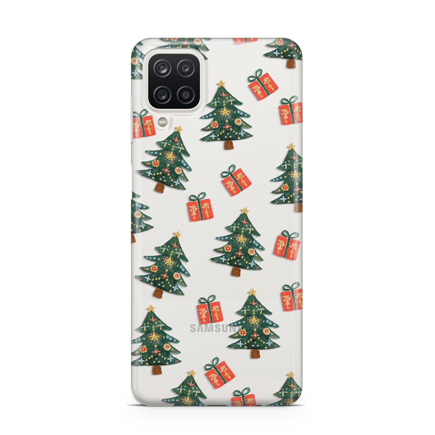 Christmas tree and presents Samsung A12 Case