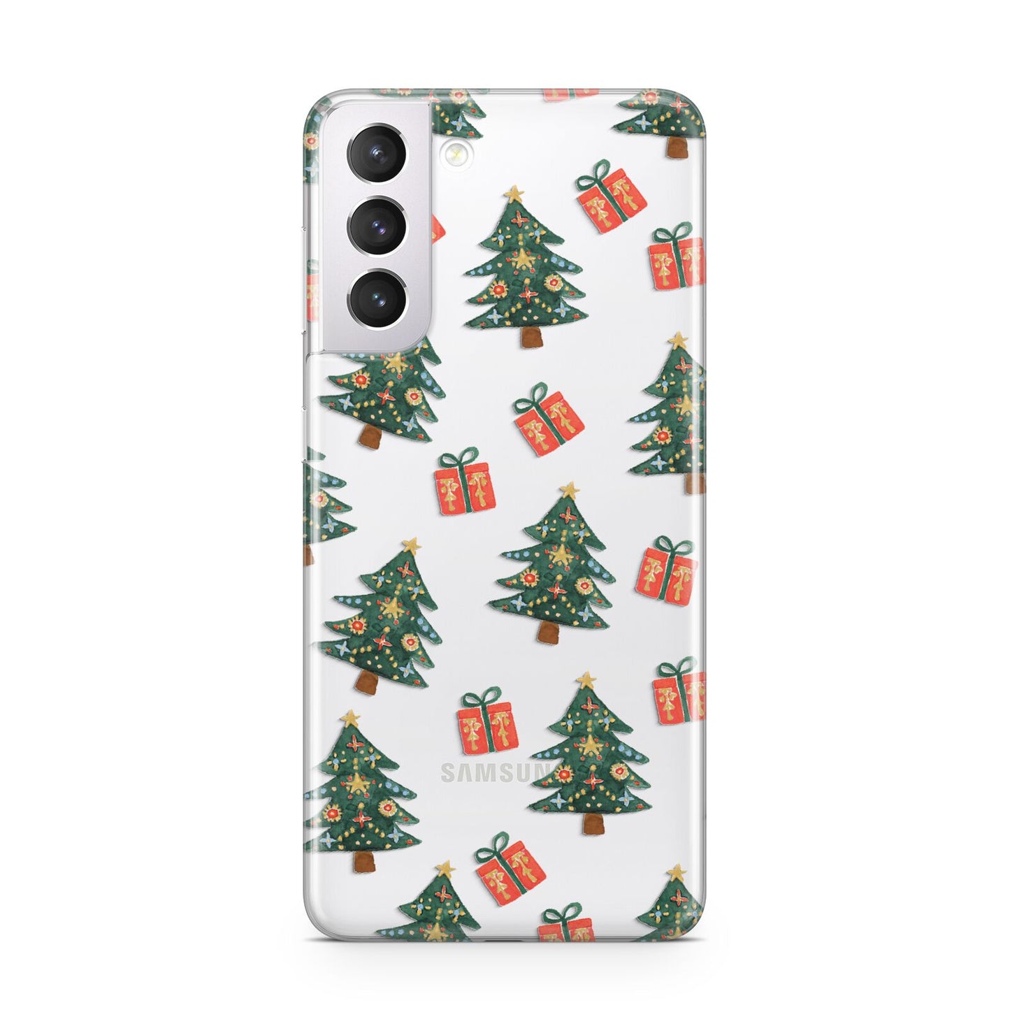 Christmas tree and presents Samsung S21 Case