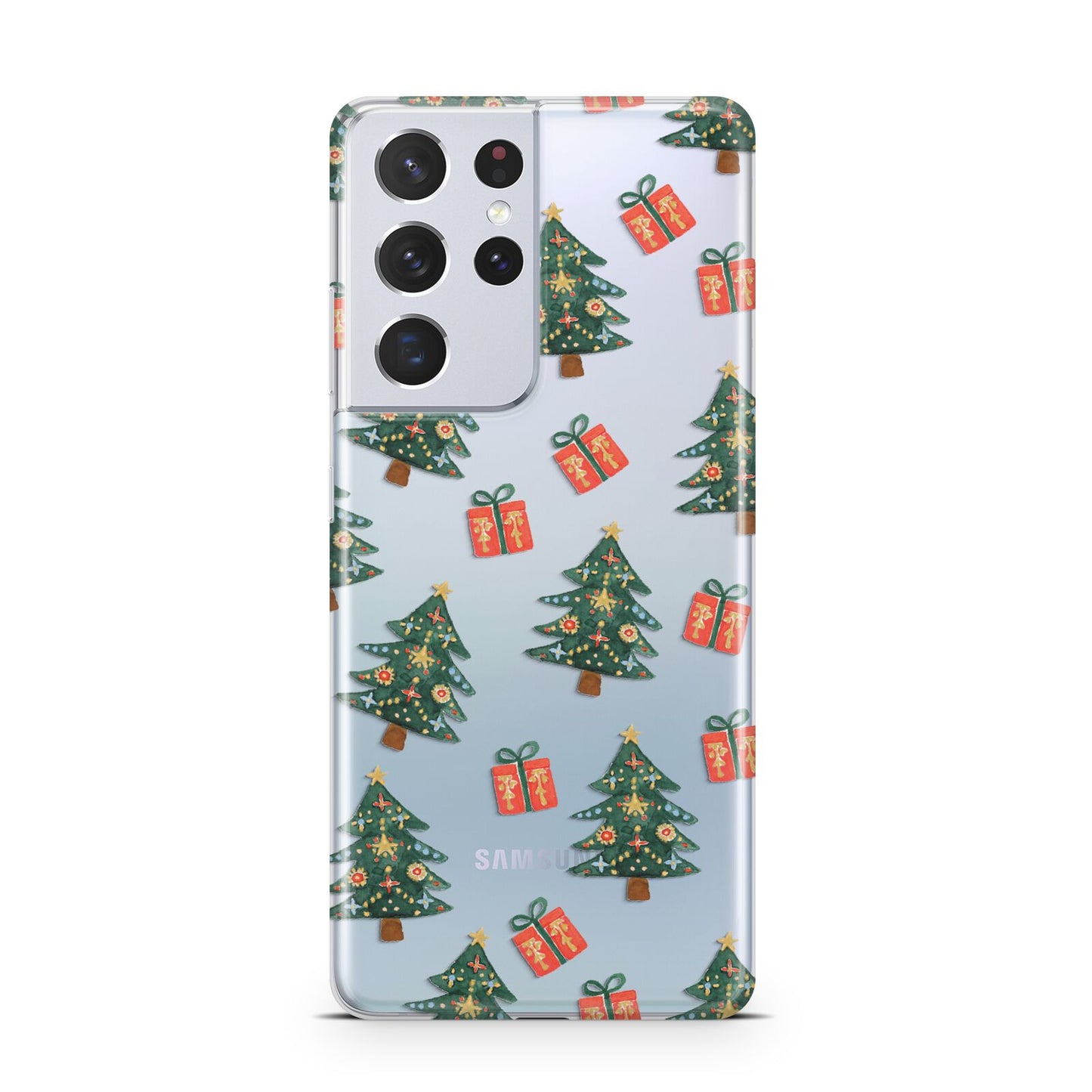 Christmas tree and presents Samsung S21 Ultra Case