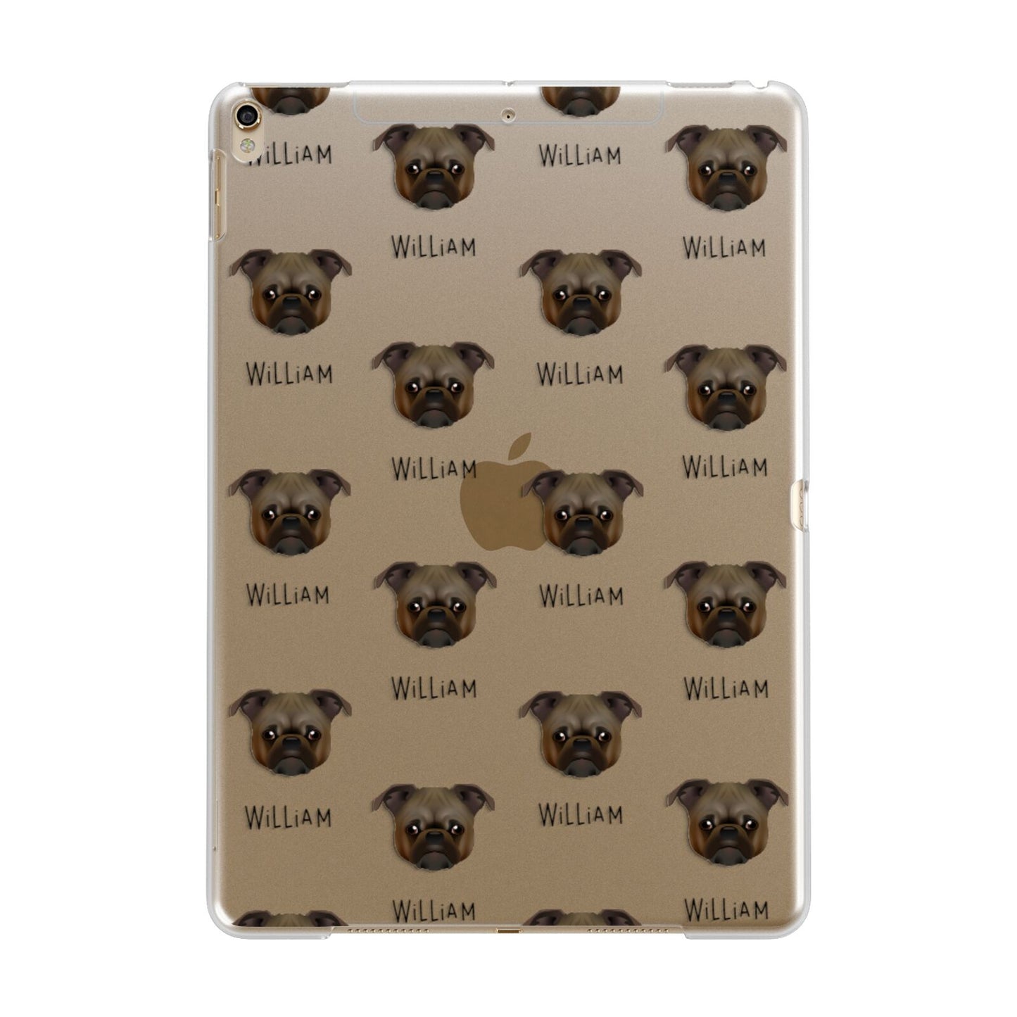 Chug Icon with Name Apple iPad Gold Case