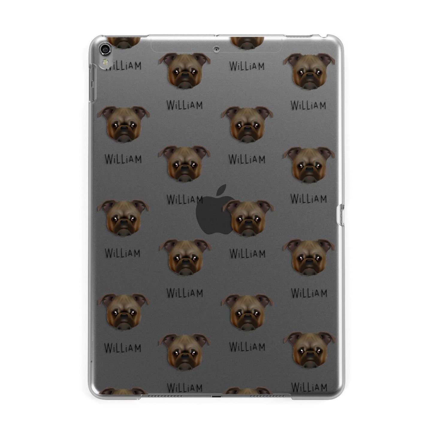 Chug Icon with Name Apple iPad Grey Case