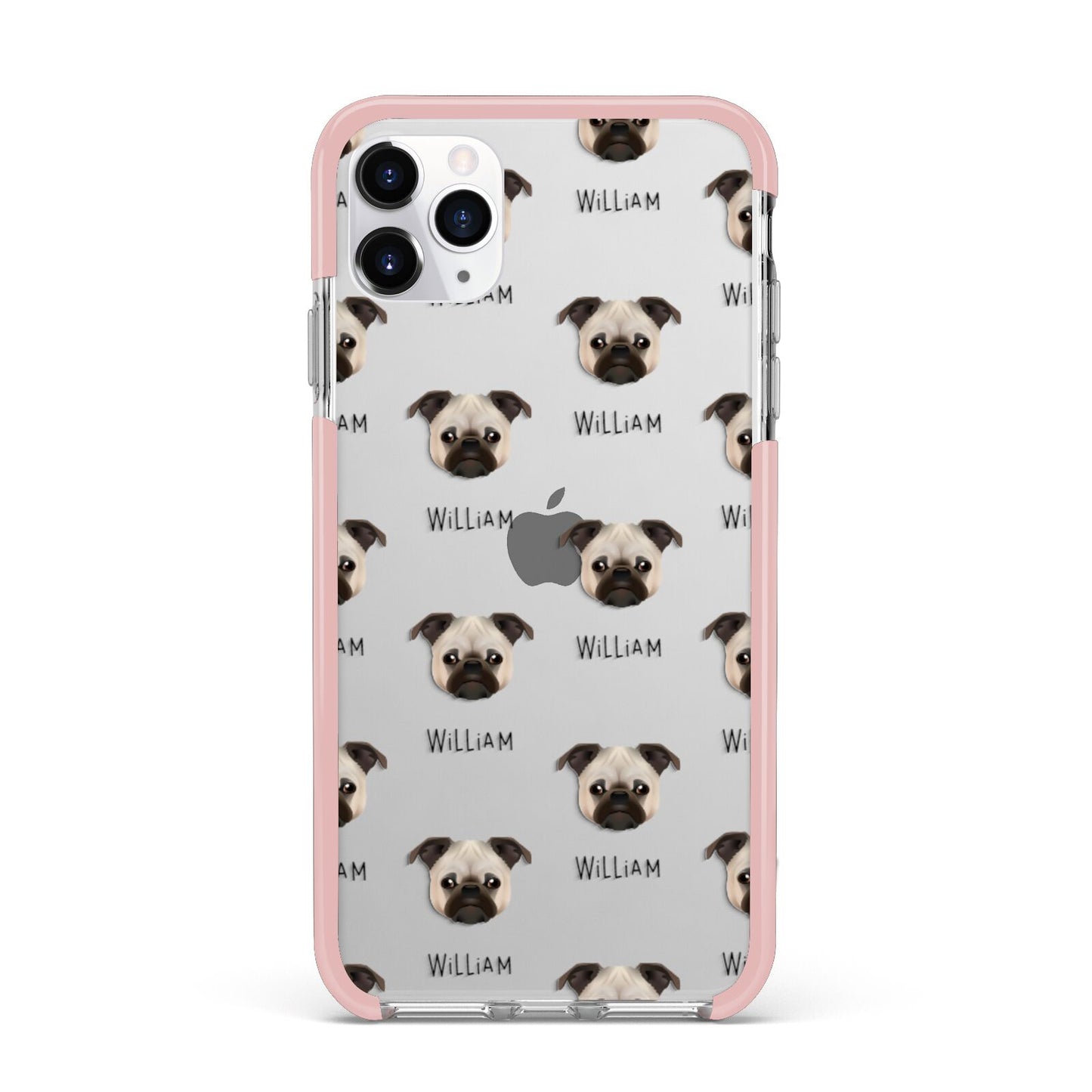Chug Icon with Name iPhone 11 Pro Max Impact Pink Edge Case