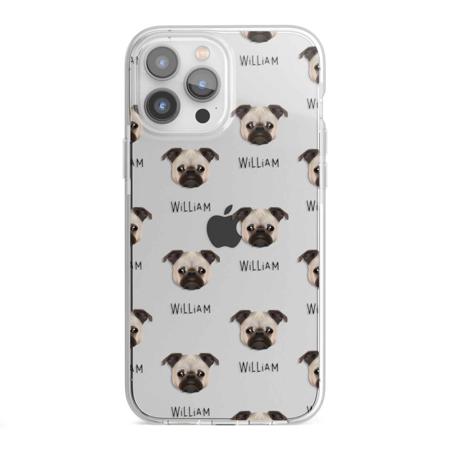 Chug Icon with Name iPhone 13 Pro Max TPU Impact Case with White Edges