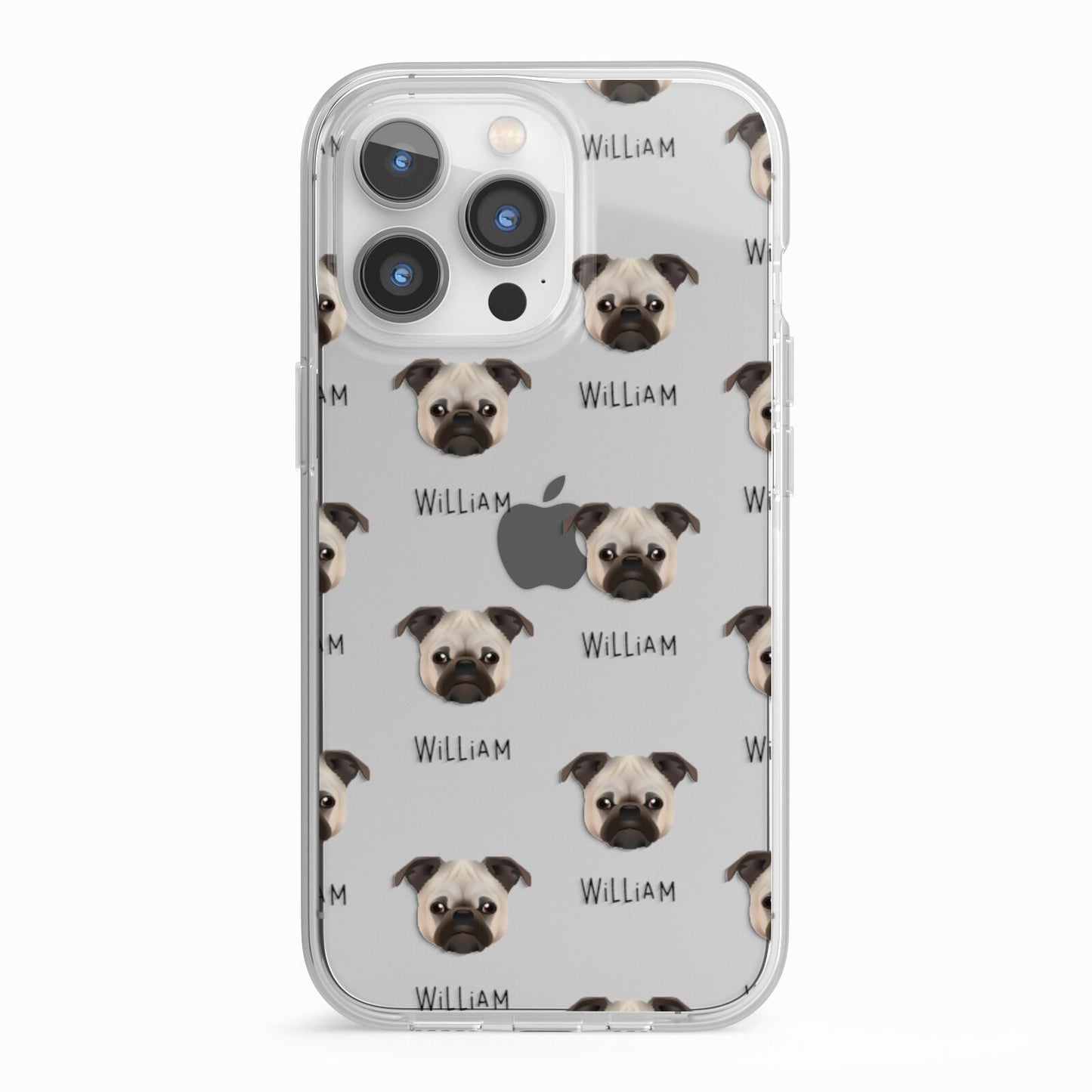 Chug Icon with Name iPhone 13 Pro TPU Impact Case with White Edges