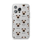 Chug Icon with Name iPhone 14 Pro Max Glitter Tough Case Silver