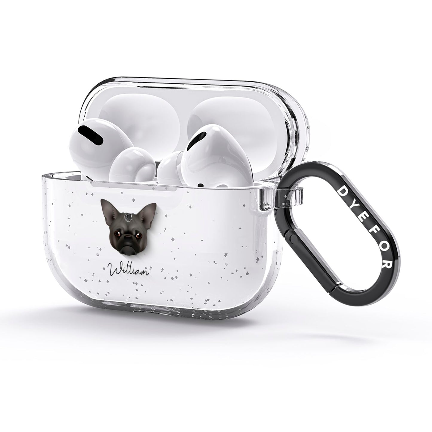 Chug Personalised AirPods Glitter Case 3rd Gen Side Image