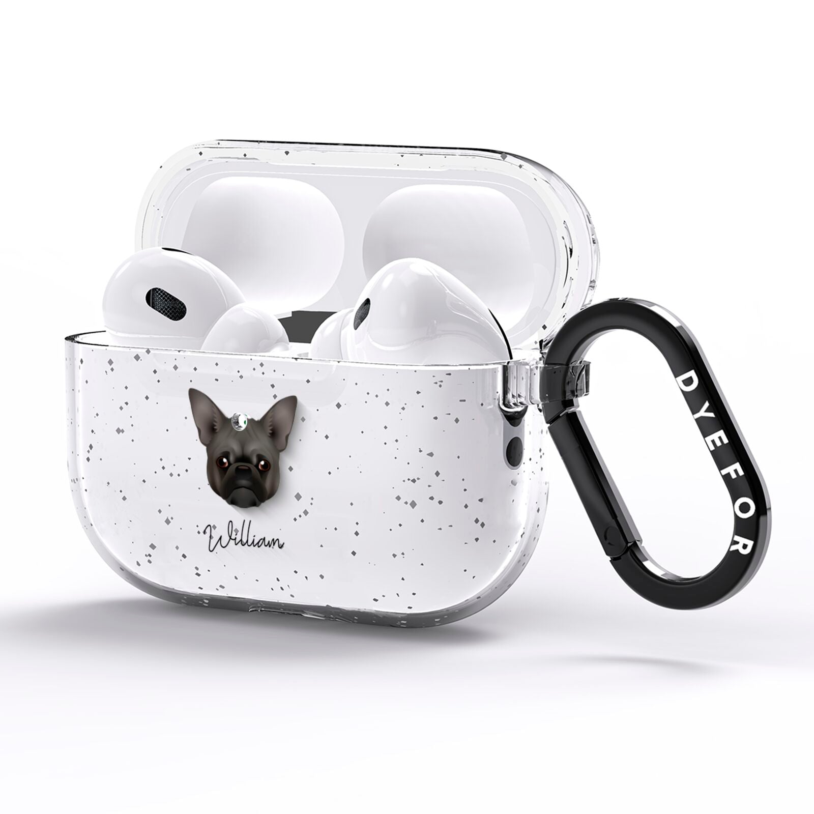 Chug Personalised AirPods Pro Glitter Case Side Image