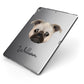 Chug Personalised Apple iPad Case on Grey iPad Side View