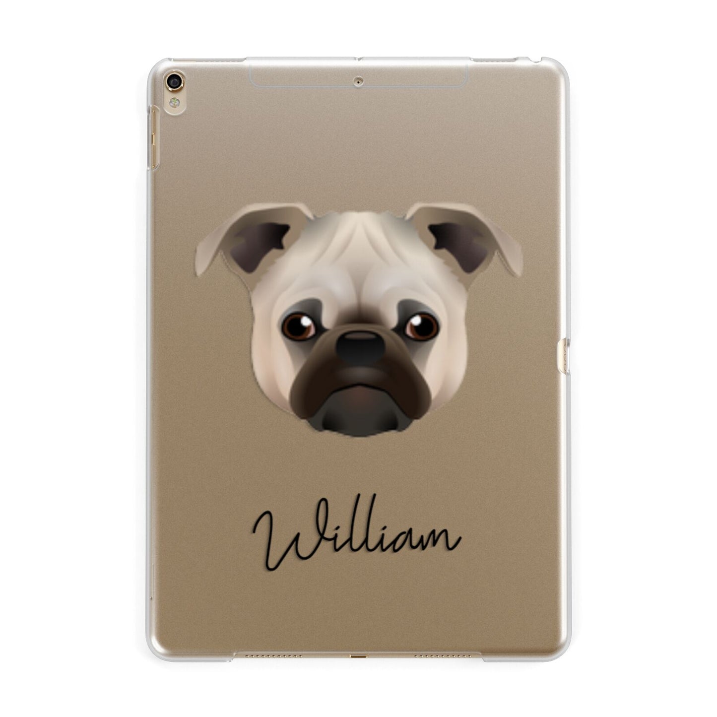 Chug Personalised Apple iPad Gold Case