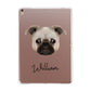 Chug Personalised Apple iPad Rose Gold Case