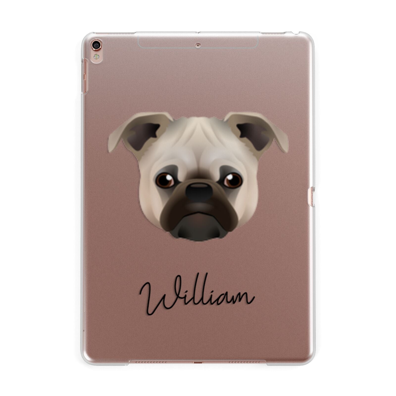 Chug Personalised Apple iPad Rose Gold Case