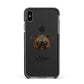 Chug Personalised Apple iPhone Xs Max Impact Case Black Edge on Black Phone