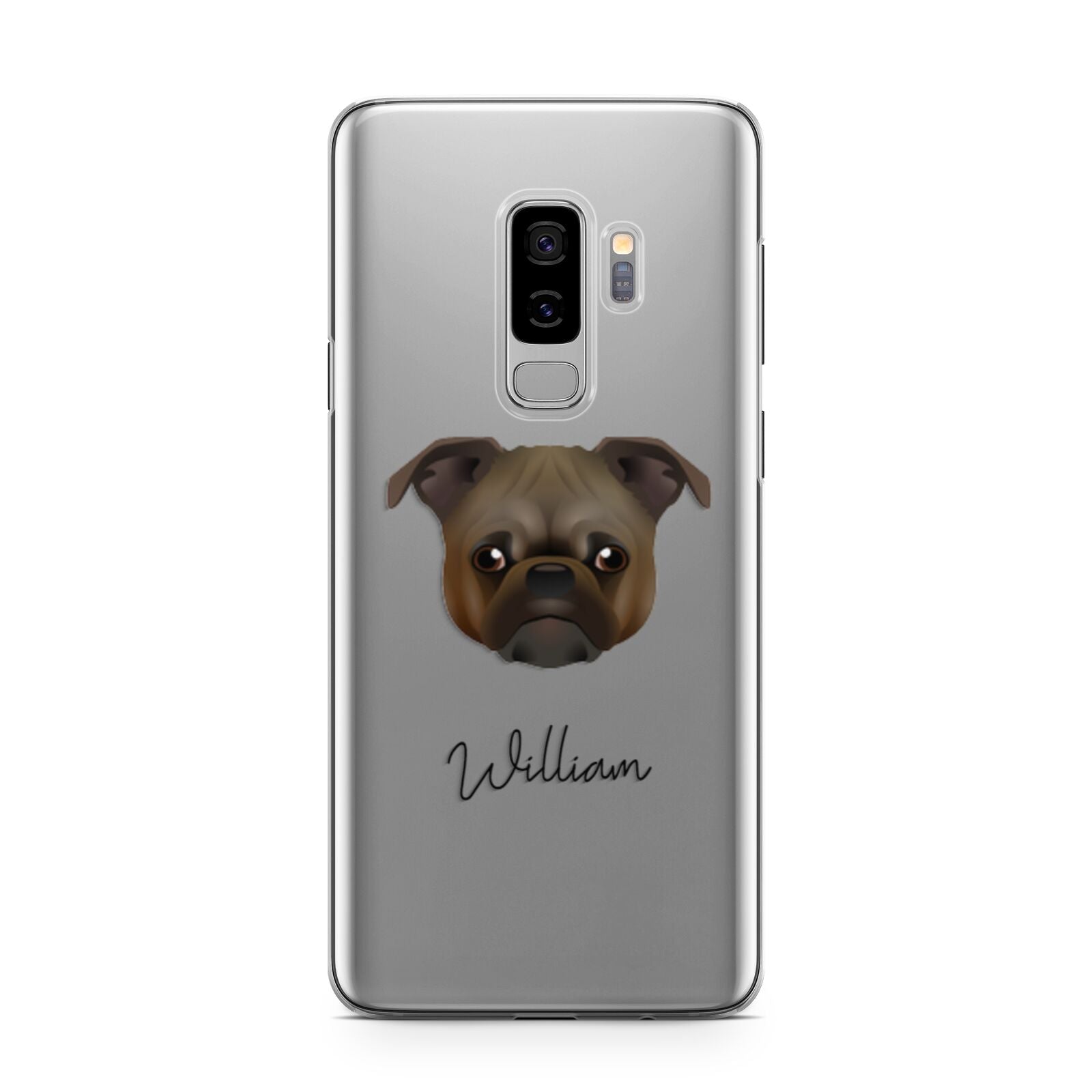 Chug Personalised Samsung Galaxy S9 Plus Case on Silver phone