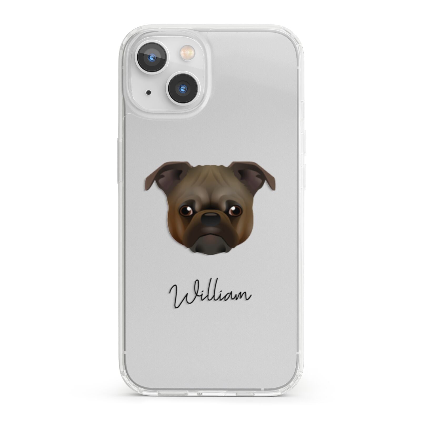 Chug Personalised iPhone 13 Clear Bumper Case