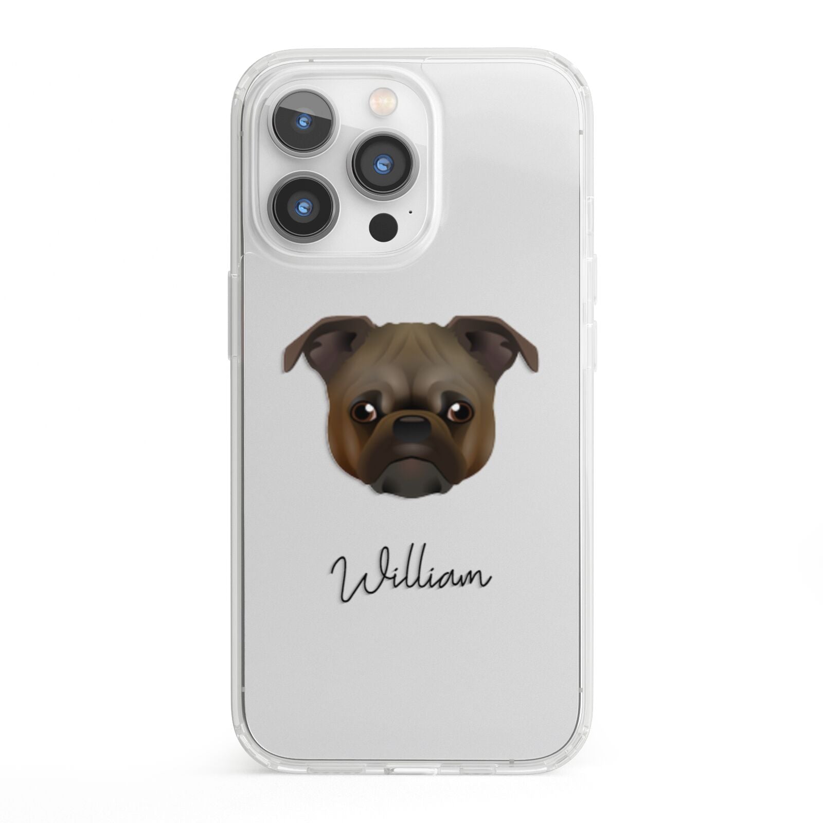 Chug Personalised iPhone 13 Pro Clear Bumper Case