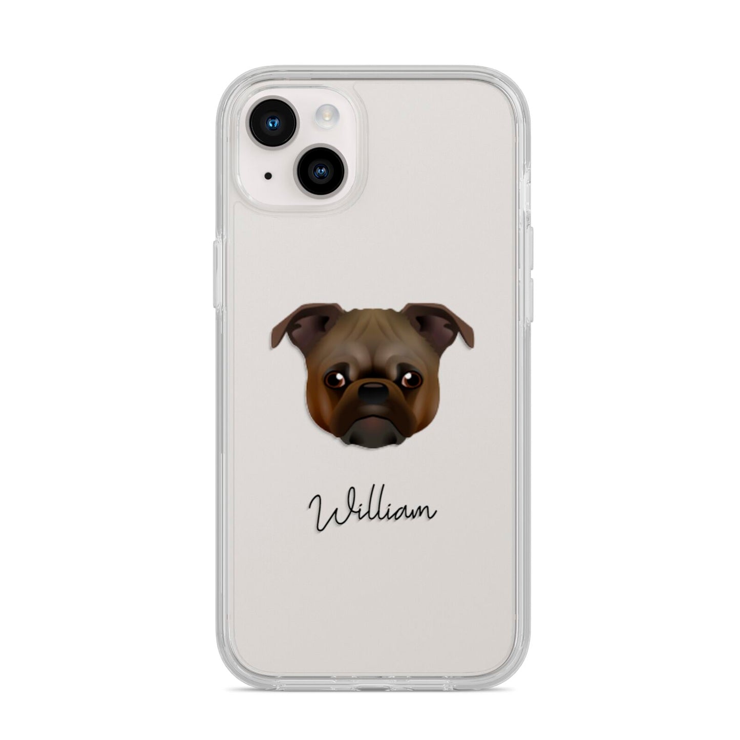 Chug Personalised iPhone 14 Plus Clear Tough Case Starlight