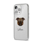 Chug Personalised iPhone 14 Pro Max Clear Tough Case Silver Angled Image