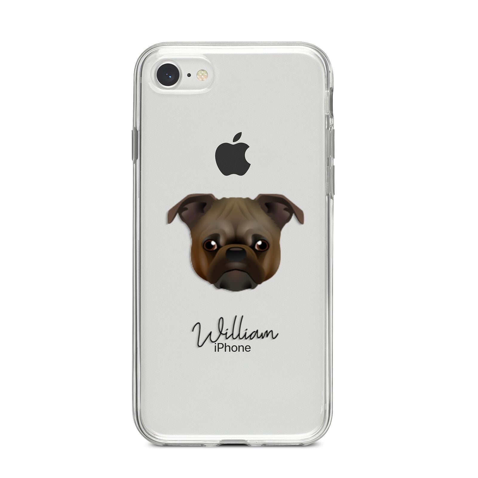 Chug Personalised iPhone 8 Bumper Case on Silver iPhone