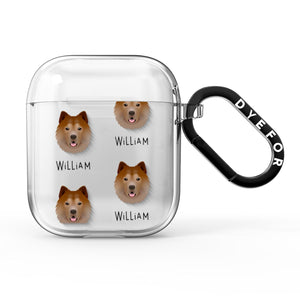 Chusky Icon with Name AirPods Case