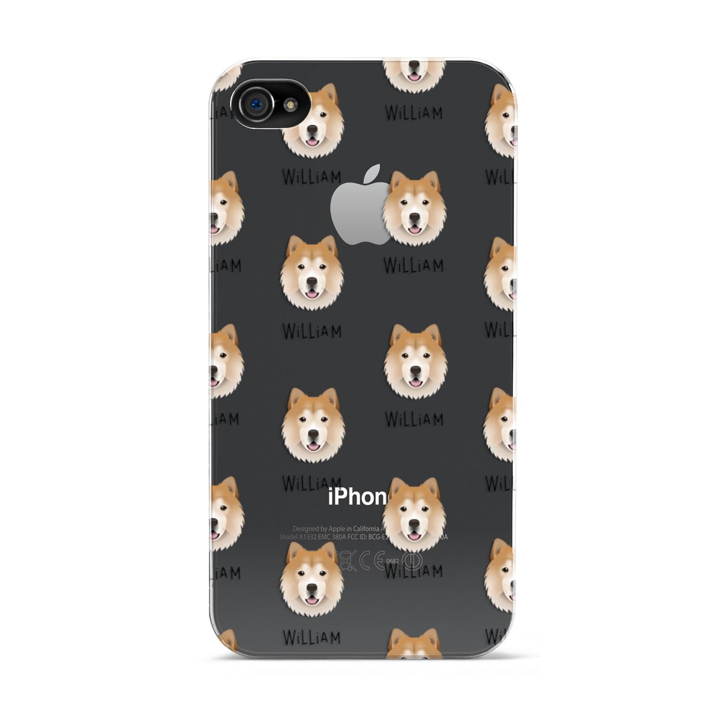 Chusky Icon with Name Apple iPhone 4s Case