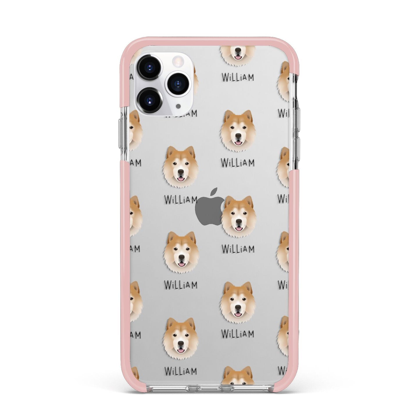 Chusky Icon with Name iPhone 11 Pro Max Impact Pink Edge Case